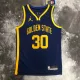 NBA Men Season 2023 Golden State Warriors Blue with Jordan Logo #30 CURRY Jersey High Quality Name and Number Print