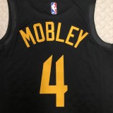 NBA Season 2023 Men Cleveland Cavaliers Black with Jordan Logo #4 MOBLEY Jersey High Quality Name and Number Print