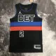 NBA Season 2023 Detroit Pistons Black with Jordan Logo #2 CUNNINGHAM Jersey High Quality Name and Number Print