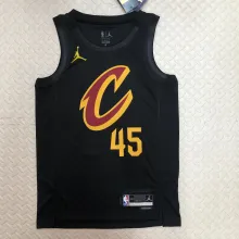 NBA Season 2023 Men Cleveland Cavaliers Black with Jordan Logo #45 MITCHELL Jersey High Quality Name and Number Print