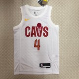 NBA Season 2023 Men Cleveland Cavaliers White #4 MOBLEY Jersey High Quality Name and Number Print