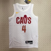 NBA Season 2023 Men Cleveland Cavaliers White #4 MOBLEY Jersey High Quality Name and Number Print
