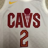 NBA Season 2023 Men Cleveland Cavaliers White #2 IRVING Jersey High Quality Name and Number Print