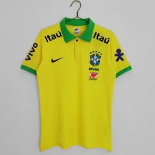 22/23 Brazil Yellow Polo Jersey Thai Quality
