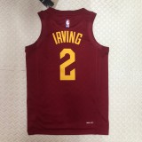 NBA Season 2023 Men Cleveland Cavaliers Red #2 IRVING Jersey High Quality Name and Number Print