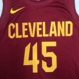 NBA Season 2023 Men Cleveland Cavaliers Red #45 MITCHELL Jersey High Quality Name and Number Print