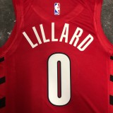 NBA Season 2023 Portland Trail Blazers Red with Joran Logo #00 ANTHONY Jersey High Quality Name and Number Print