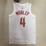 NBA Season 2023 Men Cleveland Cavaliers White #4 MOBLEY Jersey High Quality Name and Number Print