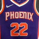 NBA Men 75 Anniversary Phoenix Suns Purple #22 AYTON Jersey High Quality Name and Number Print