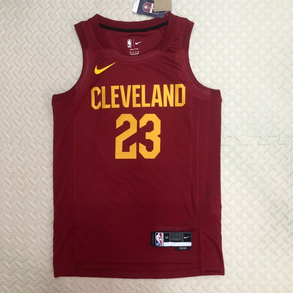 NBA Season 2023 Men Cleveland Cavaliers Red #23 JAMES Jersey High Quality Name and Number Print