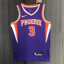 NBA Men 75 Anniversary Phoenix Suns Purple #3 PAUL Jersey High Quality Name and Number Print