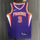 NBA Men 75 Anniversary Phoenix Suns Purple #3 PAUL Jersey High Quality Name and Number Print