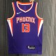 NBA Men 75 Anniversary Phoenix Suns Purple #13 NASH Jersey High Quality Name and Number Print