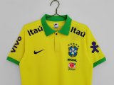 22/23 Brazil Yellow Polo Jersey Thai Quality