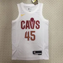 NBA Season 2023 Men Cleveland Cavaliers White #45 MITCHELL Jersey High Quality Name and Number Print