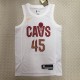 NBA Season 2023 Men Cleveland Cavaliers White #45 MITCHELL Jersey High Quality Name and Number Print