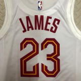 NBA Season 2023 Men Cleveland Cavaliers White #23 JAMES Jersey High Quality Name and Number Print