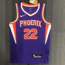 NBA Men 75 Anniversary Phoenix Suns Purple #22 AYTON Jersey High Quality Name and Number Print