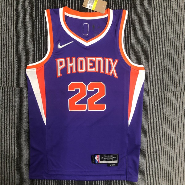 NBA Men 75 Anniversary Phoenix Suns Purple #22 AYTON Jersey High Quality Name and Number Print