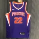 NBA Men 75 Anniversary Phoenix Suns Purple #22 AYTON Jersey High Quality Name and Number Print