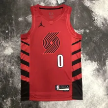 NBA Season 2023 Portland Trail Blazers Red with Joran Logo #00 ANTHONY Jersey High Quality Name and Number Print