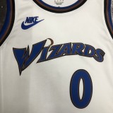 NBA Men Season 2023 Washington Wizards White Retro #0 ARENAS Jersey High Quality Name and Number Print