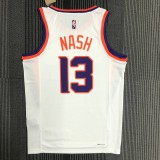 NBA Men 75 Anniversary Phoenix Suns White #13 NASH Jersey High Quality Name and Number Print