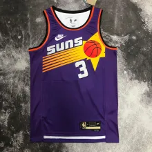 NBA Men Season 2023 Phoenix Suns Purple Retro #3 PAUL Jersey High Quality Name and Number Print