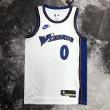 NBA Men Season 2023 Washington Wizards White Retro #0 ARENAS Jersey High Quality Name and Number Print