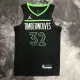 NBA Men Season 2023 Minnesota Timberwolves Black with Jordan Logo #32 TOWNS Jersey High Quality Name and Number Print