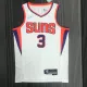 NBA Men 75 Anniversary Phoenix Suns White #3 PAUL Jersey High Quality Name and Number Print
