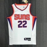 NBA Men 75 Anniversary Phoenix Suns White #22 AYTON Jersey High Quality Name and Number Print