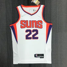 NBA Men 75 Anniversary Phoenix Suns White #22 AYTON Jersey High Quality Name and Number Print