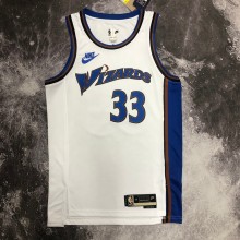 NBA Men Season 2023 Washington Wizards White Retro #33 KUZMA Jersey High Quality Name and Number Print