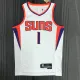 NBA Men 75 Anniversary Phoenix Suns White #1 BOOKER Jersey High Quality Name and Number Print