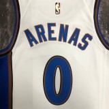 NBA Men Season 2023 Washington Wizards White Retro #0 ARENAS Jersey High Quality Name and Number Print