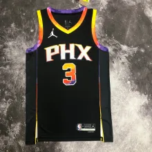 NBA Men Season 2023 Phoenix Suns Black with Jordan Logo #3 PAUL Jersey High Quality Name and Number Print