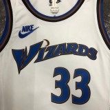 NBA Men Season 2023 Washington Wizards White Retro #33 KUZMA Jersey High Quality Name and Number Print