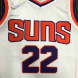 NBA Men 75 Anniversary Phoenix Suns White #22 AYTON Jersey High Quality Name and Number Print