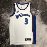 NBA Men Season 2023 Washington Wizards White Retro #3 BEAL Jersey High Quality Name and Number Print