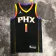 NBA Men Season 2023 Phoenix Suns Black with Jordan Logo #1 BOOKER Jersey High Quality Name and Number Print