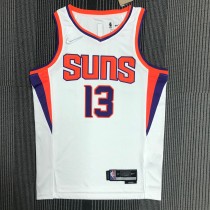 NBA Men 75 Anniversary Phoenix Suns White #13 NASH Jersey High Quality Name and Number Print