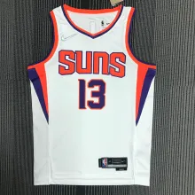 NBA Men 75 Anniversary Phoenix Suns White #13 NASH Jersey High Quality Name and Number Print