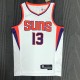 NBA Men 75 Anniversary Phoenix Suns White #13 NASH Jersey High Quality Name and Number Print