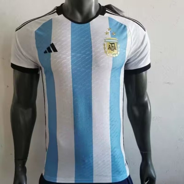 22/23 Argentina Home Jersey With 3 stars Player Version 1:1 Quaility