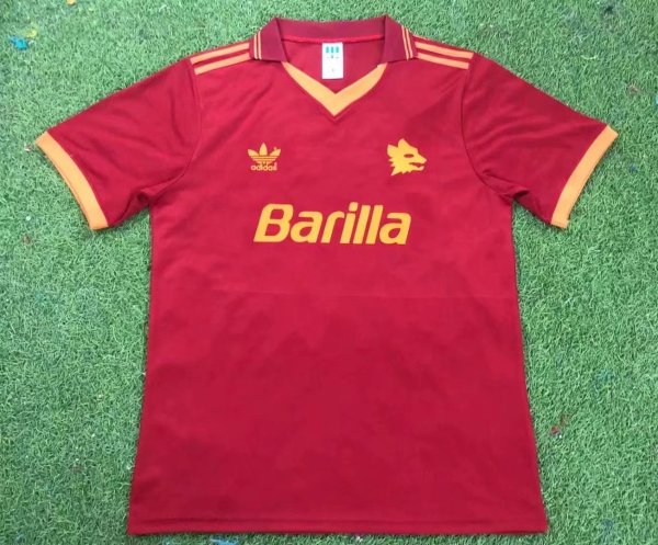 92/94 Roma Home Retro Jersey