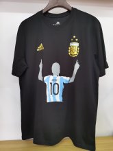 Argentina Messi T-shirt Black Color