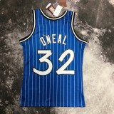 NBA Season Season 94-95 Orlando Magic Blue #32 O'NEAL Jersey High Quality Name and Number Print
