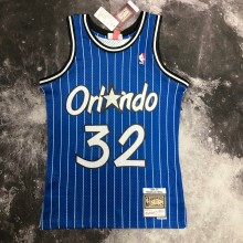 NBA Season Season 94-95 Orlando Magic Blue #32 O'NEAL Jersey High Quality Name and Number Print