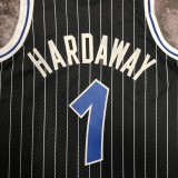 NBA Season Season 94-95 Orlando Magic Black #1 HARDAWAY Jersey High Quality Name and Number Print